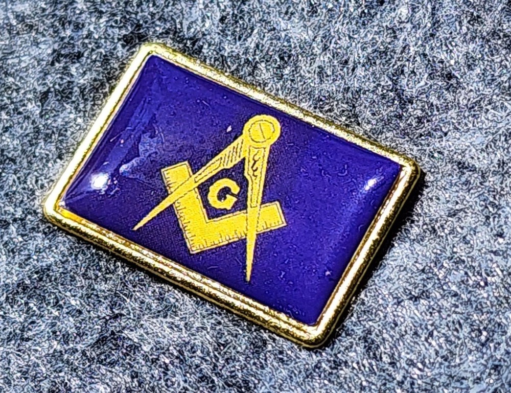 Masonic Compass & Square Lapel Pin - Hat Pin - Mason