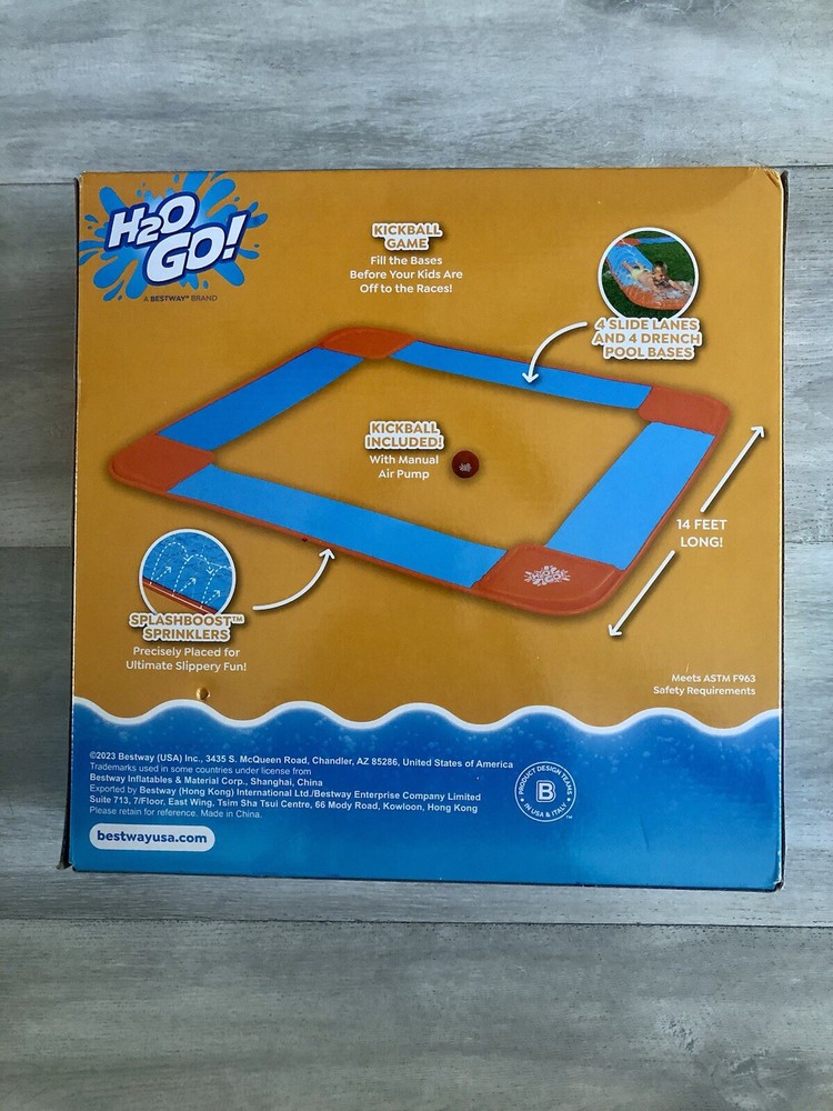 H2O Go! Kickball Blast Slide, 14 Ft Long