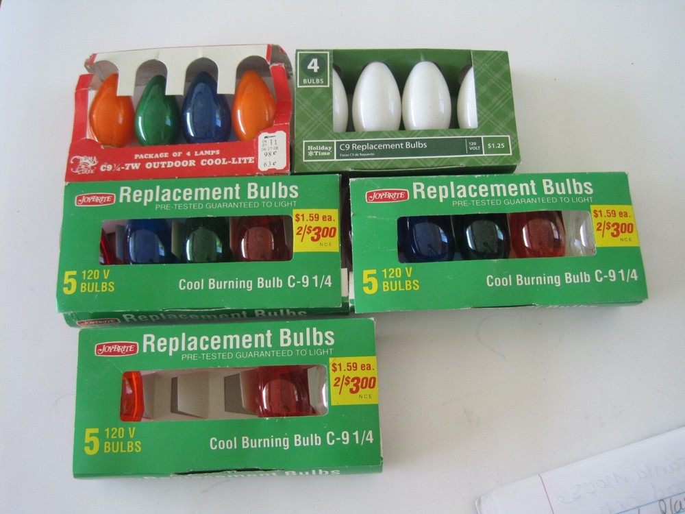 Replacement Bulb Christmas Light Clear Color White Solid