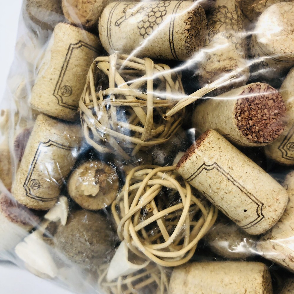 Gallon size bag 144 Used Wine Corks And Other Items.