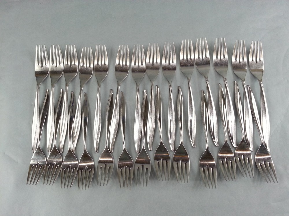 Vtg 86 Piece Stegorcraft Flatware Set Textura Pattern