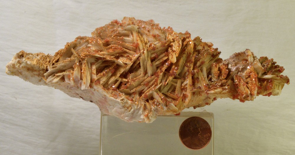 #2519 Vanadinite on Barite - Morocco - Large Display piece