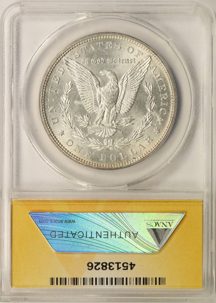 1884 Morgan Silver Dollar $1 ANACS MS63