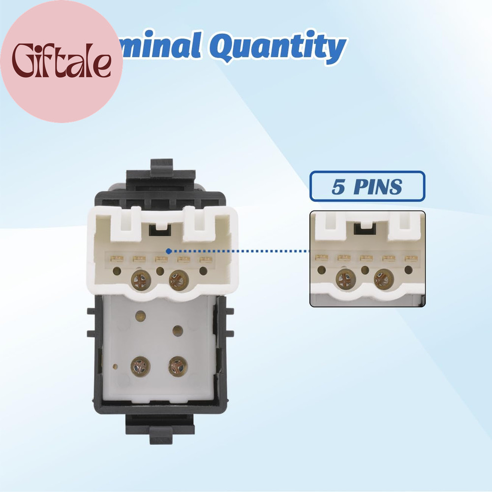 Power Window Switch Control Button Front Rear Passenger Side Compatible with 199