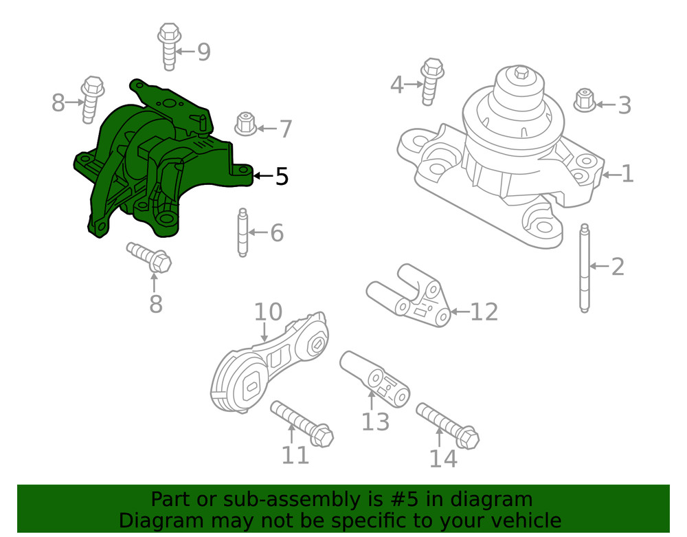Genuine Ford Mount FB5Z6038B