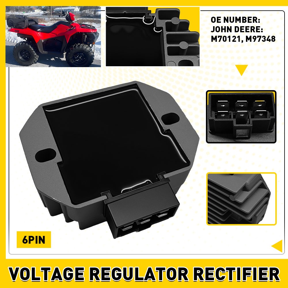 Voltage Regulator Rectifier Assembly For Kawasaki & John Deere Motorcycle Engine