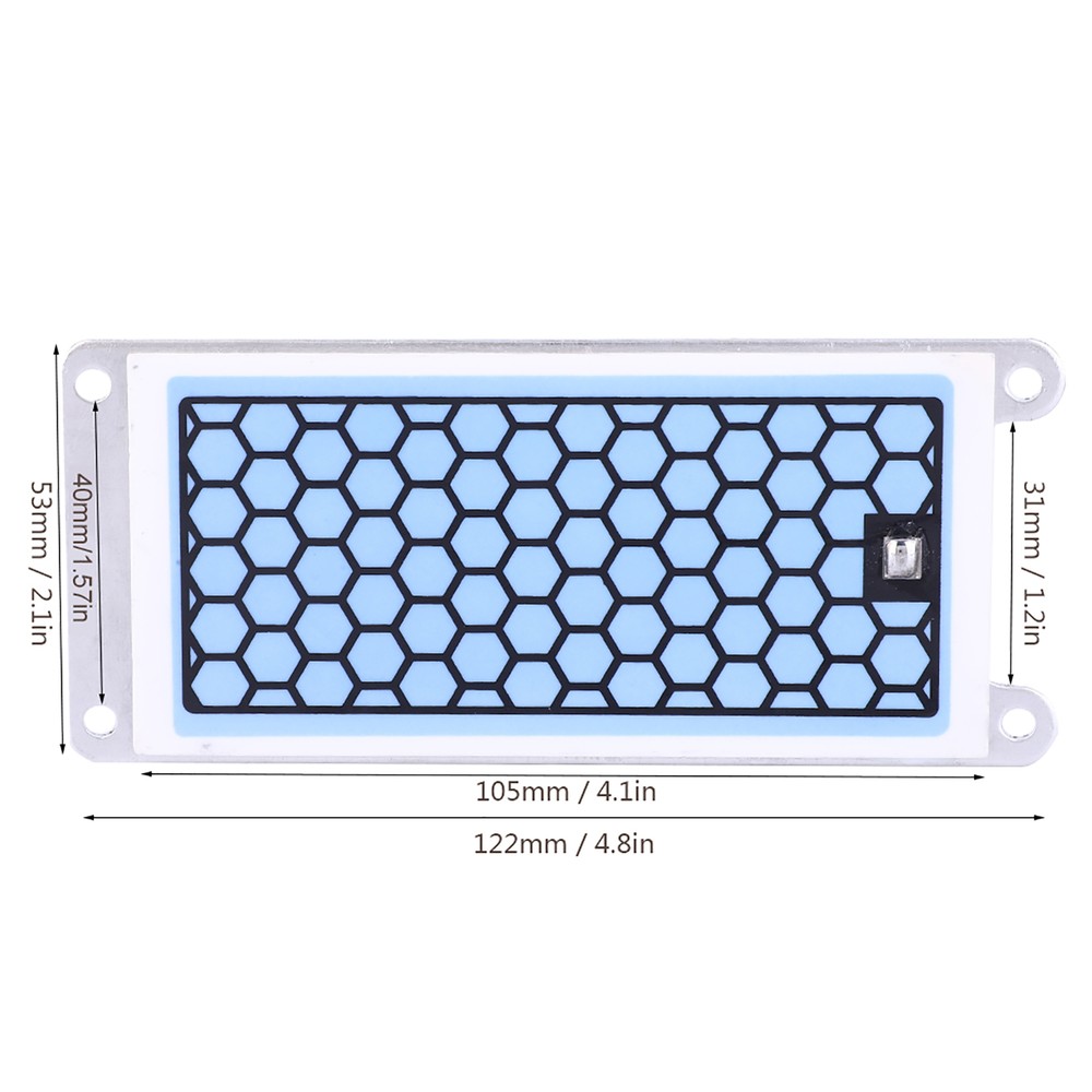 5g Ceramic Plate Blue Film Covered Ozonizer Ceramic Plate Accessory.