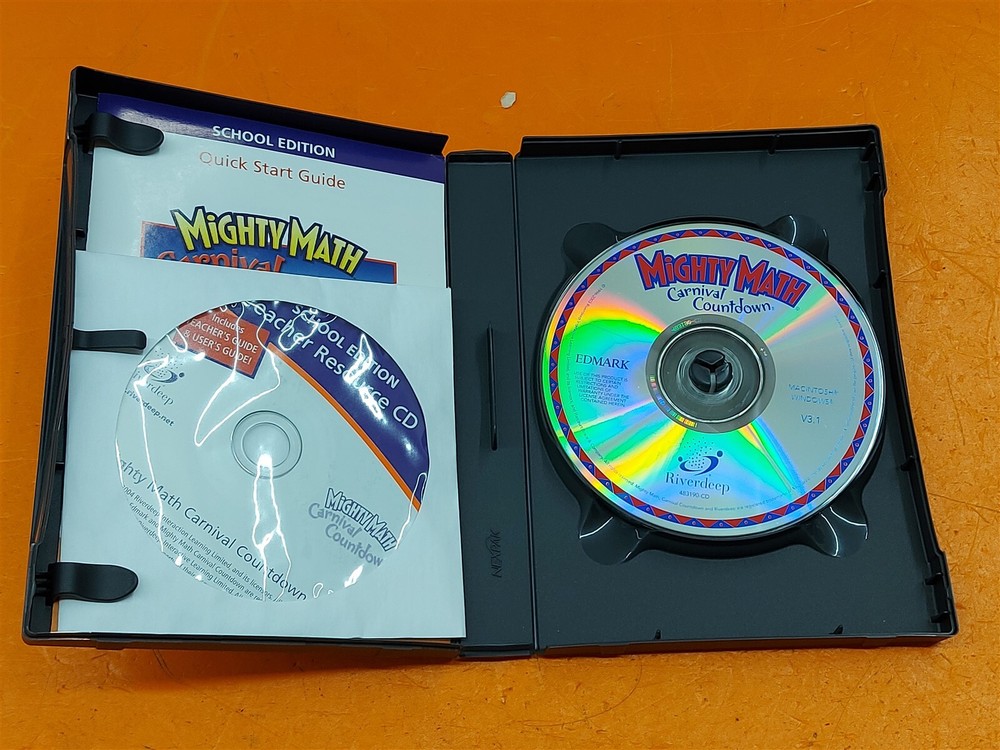 ⭐️⭐️⭐️⭐️⭐️ Mighty Math Carnival Countdown Grades K-8 Teacher + Student Disk Set