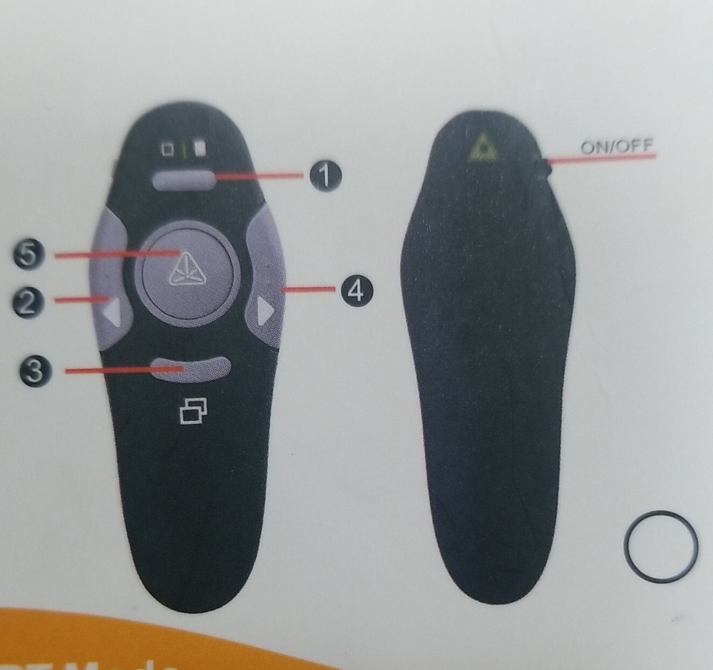 Power point Presentation Remote Wireless USB PPT Presenter Laser Pointer Clicker