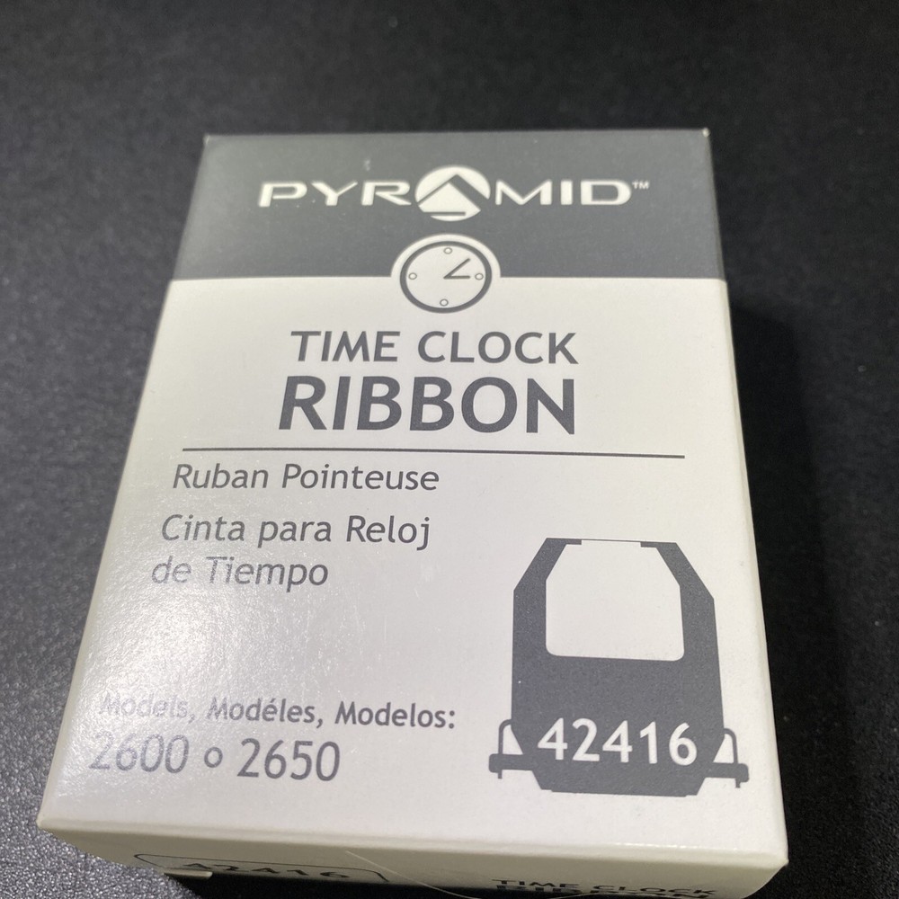 PYRAMID 42416 Time Clock Replacement Ribbon,Black/Red