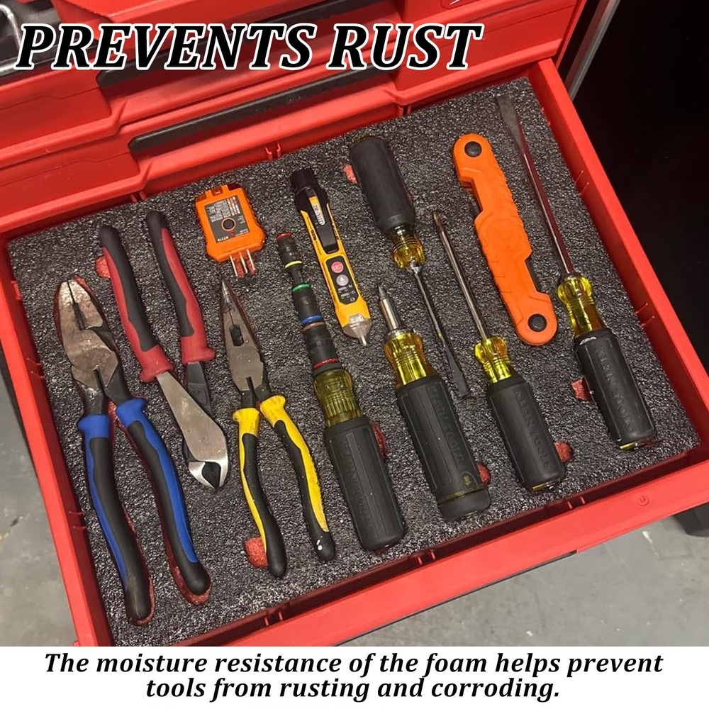 6 Pack Tool Box Foam Inserts for Cases,Tool Box Liner Polyethylene Sheets, To...