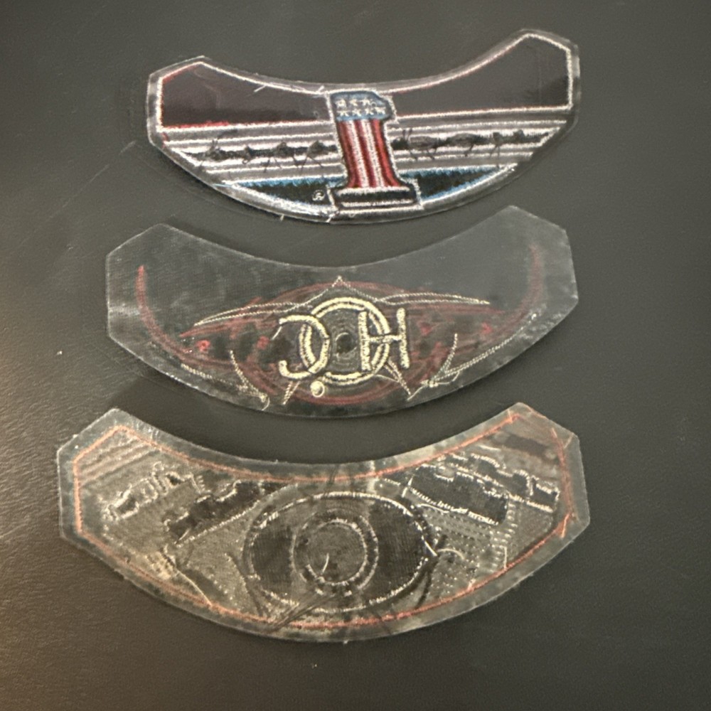 3 Harley davidson patch’s