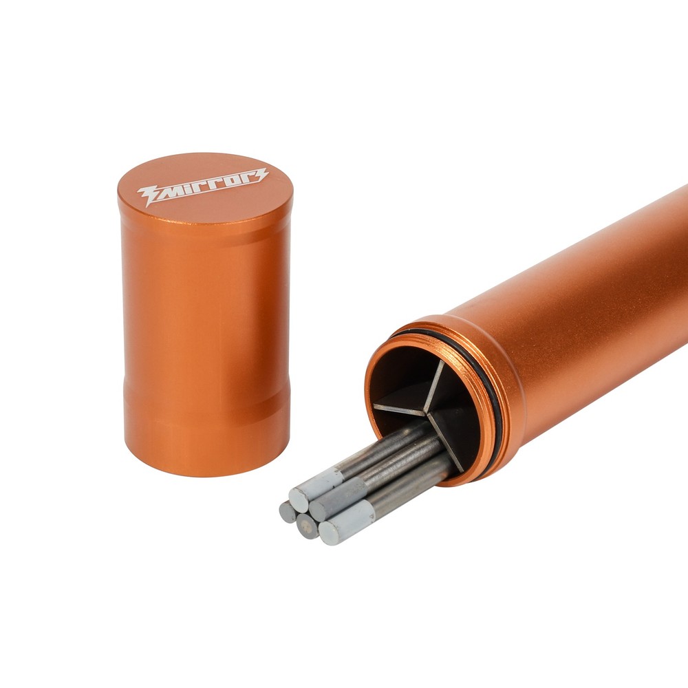 3mirrors Tungsten Storage Solution 3-Section Divider Holder Orange Magnetic Box