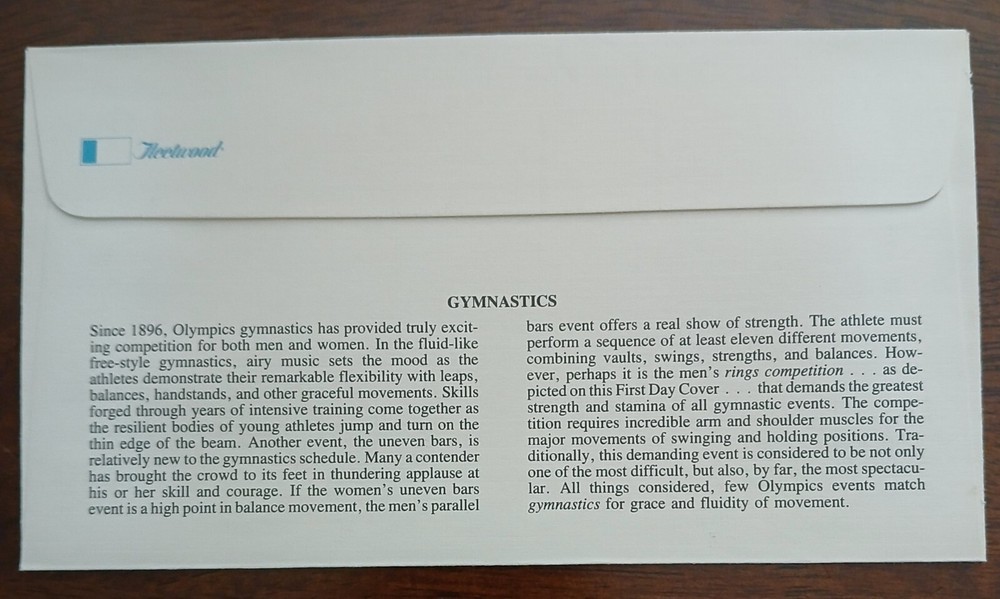 U.S - 1983 - GYMNASTICS - FDC