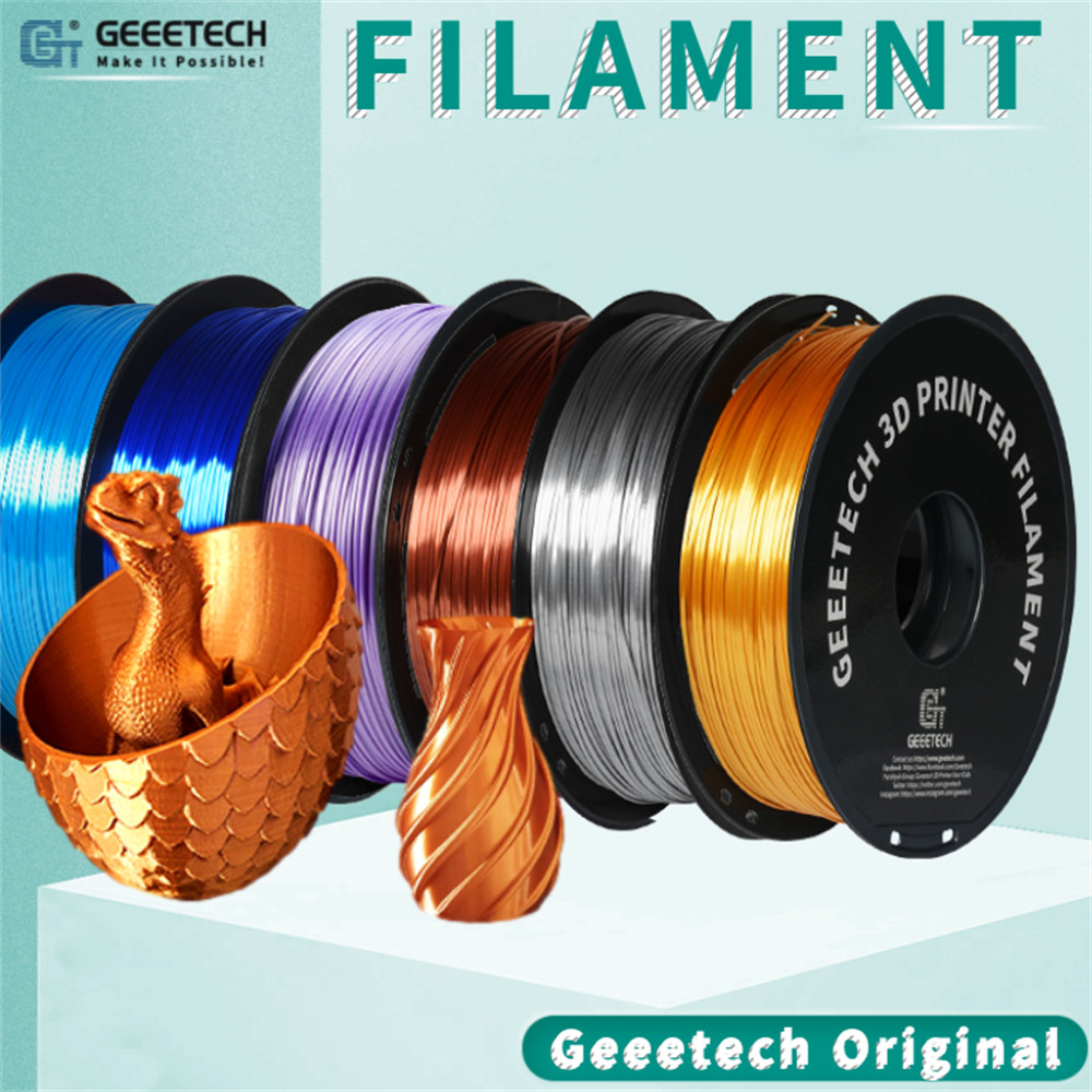 Geeetech Silk PLA 3D Printer Filament 1.75mm 1KG Multicolor For FDM 3D Printer
