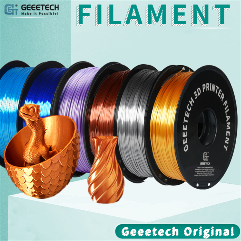 Geeetech Silk PLA 3D Printer Filament 1.75mm 1KG Multicolor For FDM 3D Printer
