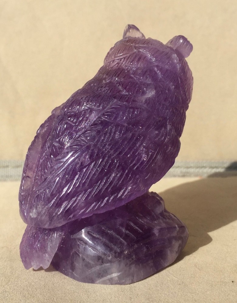 Amethyst Owl 3 1/4"