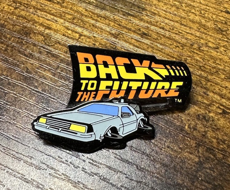 Vintage Universal Studios Florida Back to the Future Slider Pin