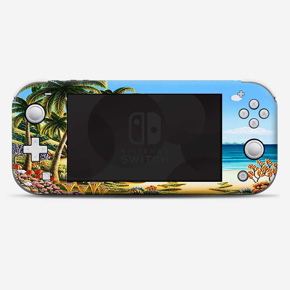 Skins Decals wrap for Nintendo Switch Lite - Beach Water Palm Trees