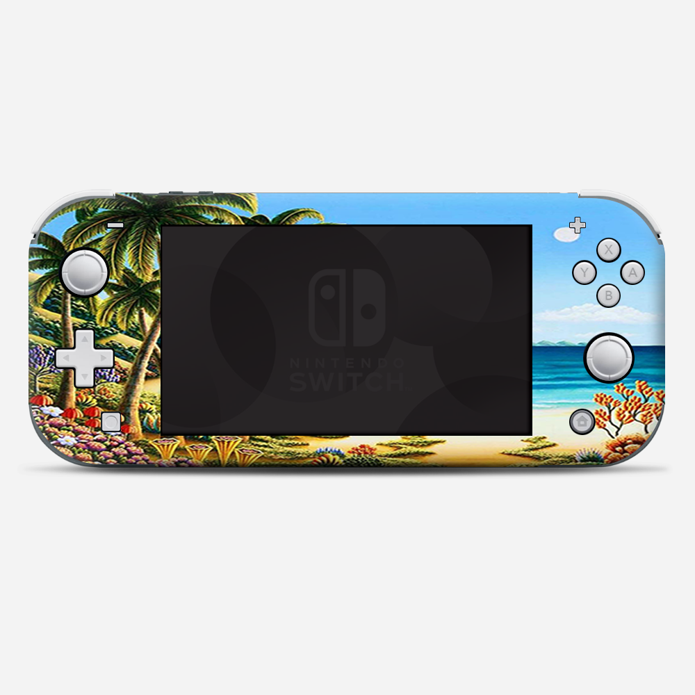 Skins Decals wrap for Nintendo Switch Lite - Beach Water Palm Trees
