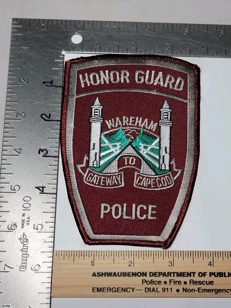 MK1 B2 Police patch Massachusetts Honor Guard Wareham