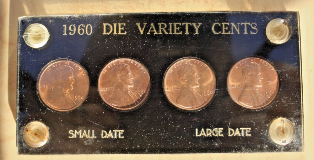 1960 US Pennies Large and Small Dates Uncirculated