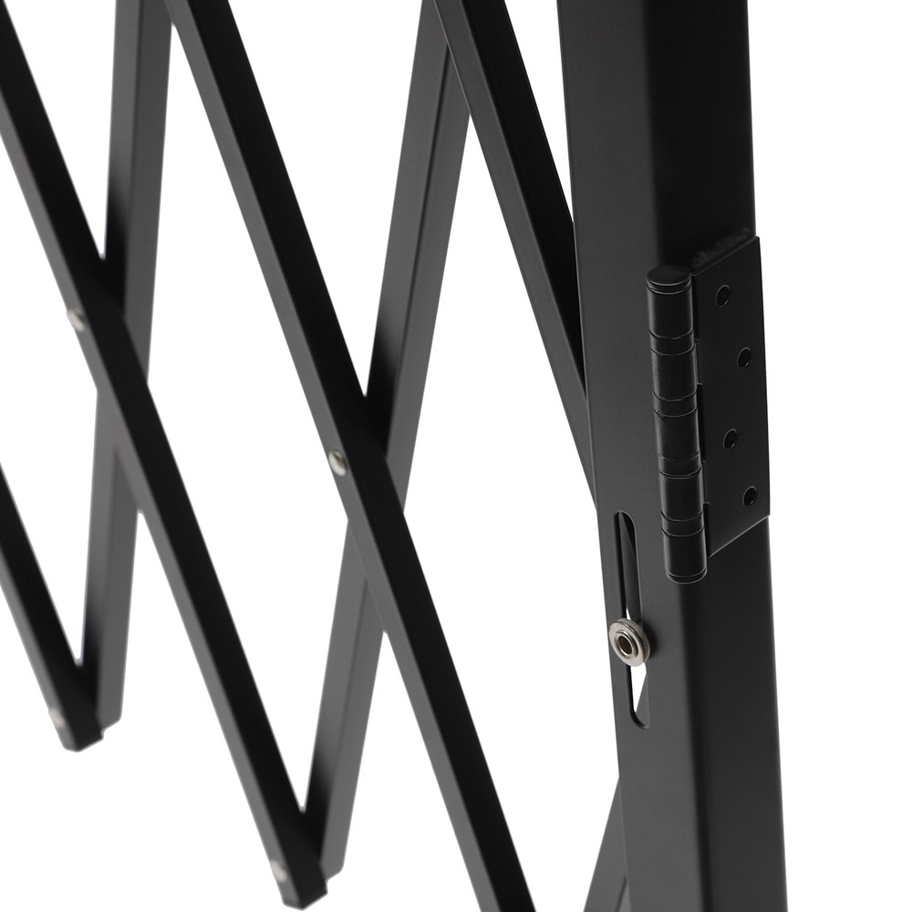 Double Folding Security Gate Rolling Folding Door Gate Expandable Scissor Gate