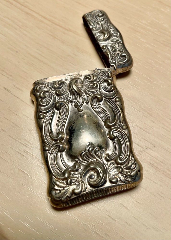 Antique Victorian Silveroin Match Safe