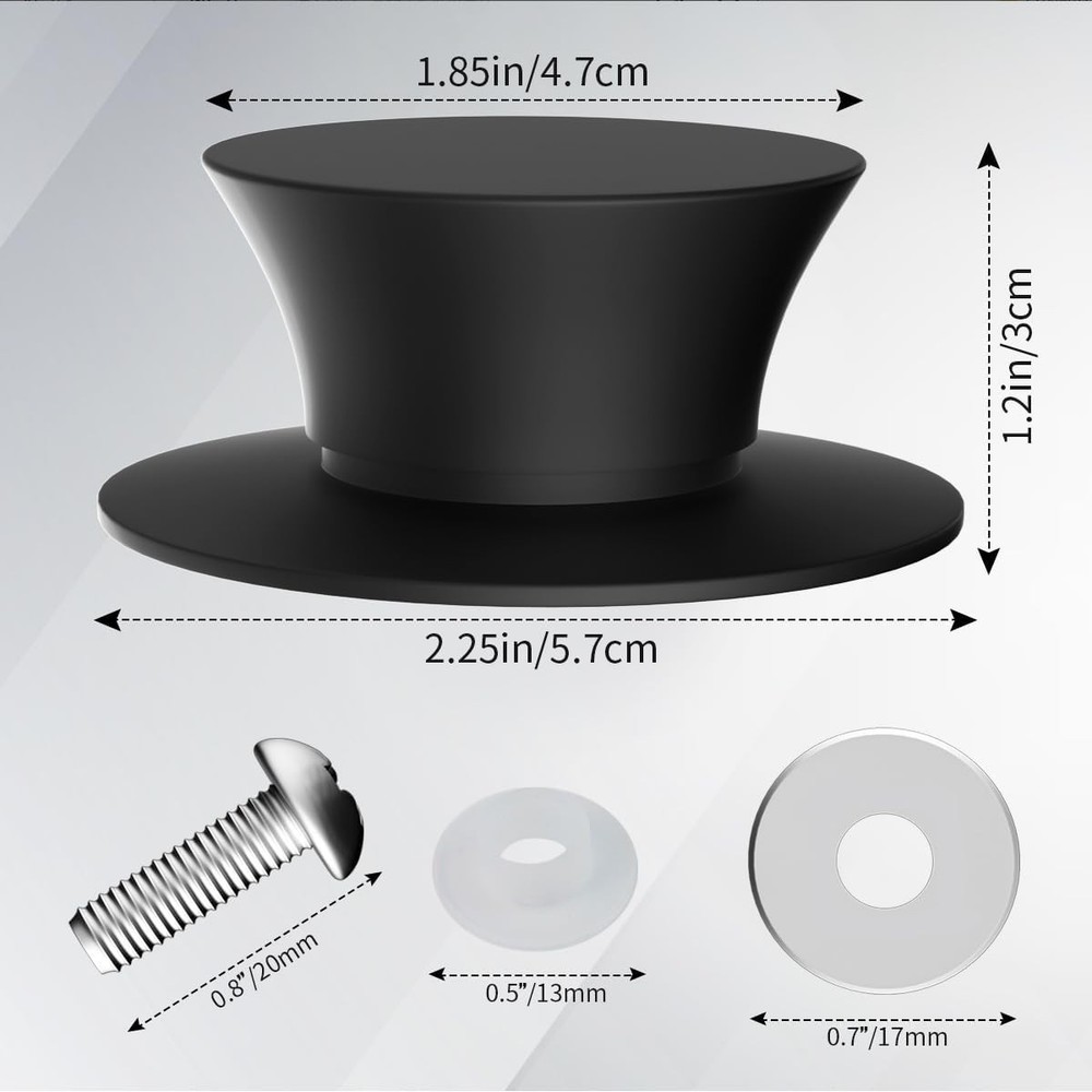 2 Pack Universal Silicone Pot Lid Replacement Knob, Heat Resistant
