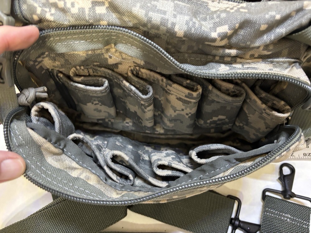 Molle II Shotgun Shell Ammo & Bugout Bag 4 Compartments w Strap & Shell Holders