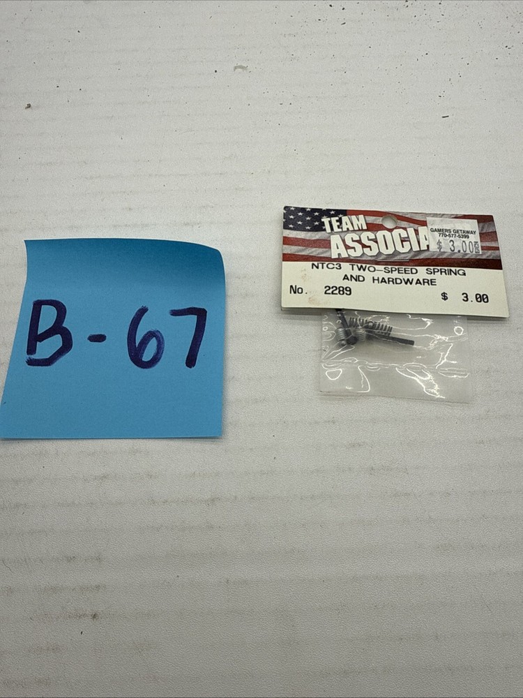 Team Associated 2289 NTC3 Two-speed Spring and Hardware