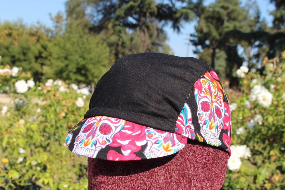 CYCLING CAP SKULL SUGAR HANDMADE ANY SIZE