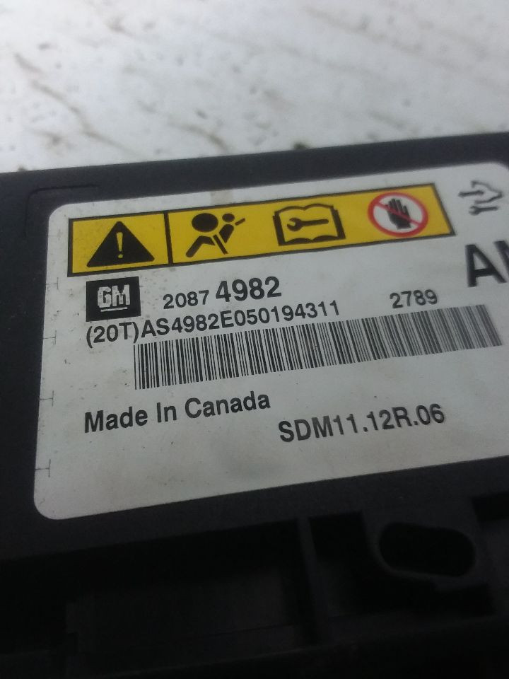 SRS Control Module Below Console Fits 10-11 ACADIA 20874982