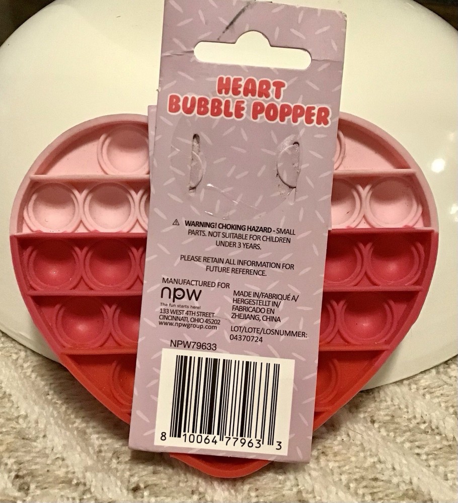 NEW Heart Bubble Popper - Ages 3+