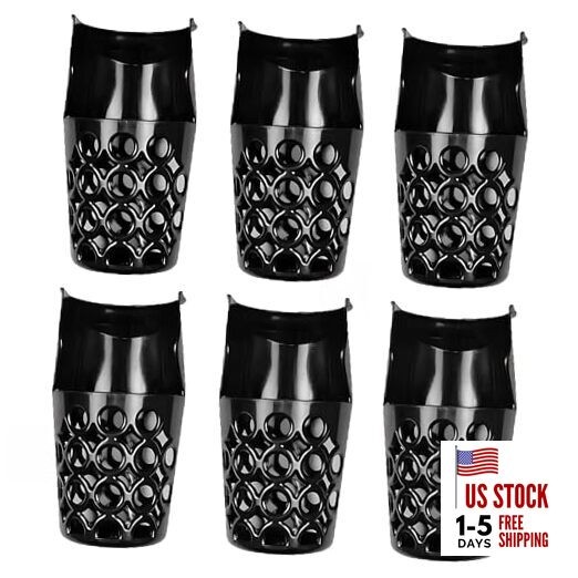 6 Pack Pool Table Pockets, Large Capacity Replacement Pockets for Billiard