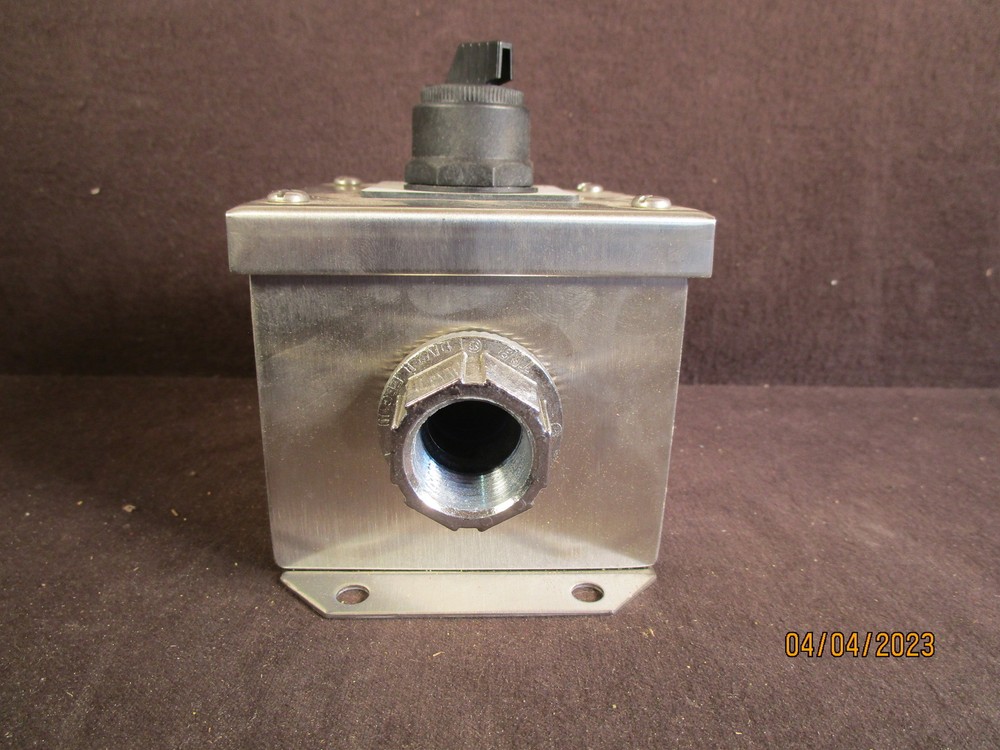 Stainless Steel On/Off Selector Switch Box NOS