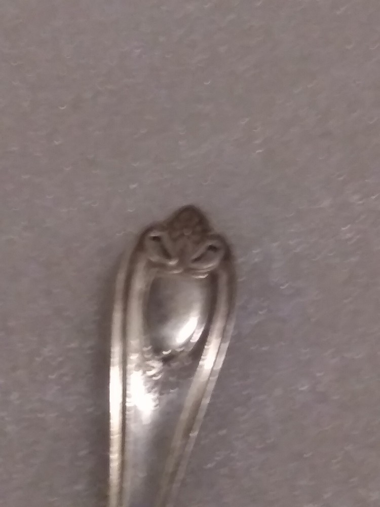 Antique Silverware Fork 1847 Rogers c1950s Colony Silverplate Teaspoon 5 7/8"