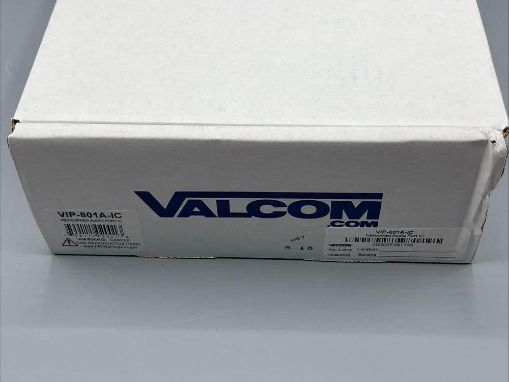 Valcom VIP-801A-IC Networked Audio Port IC - NEW