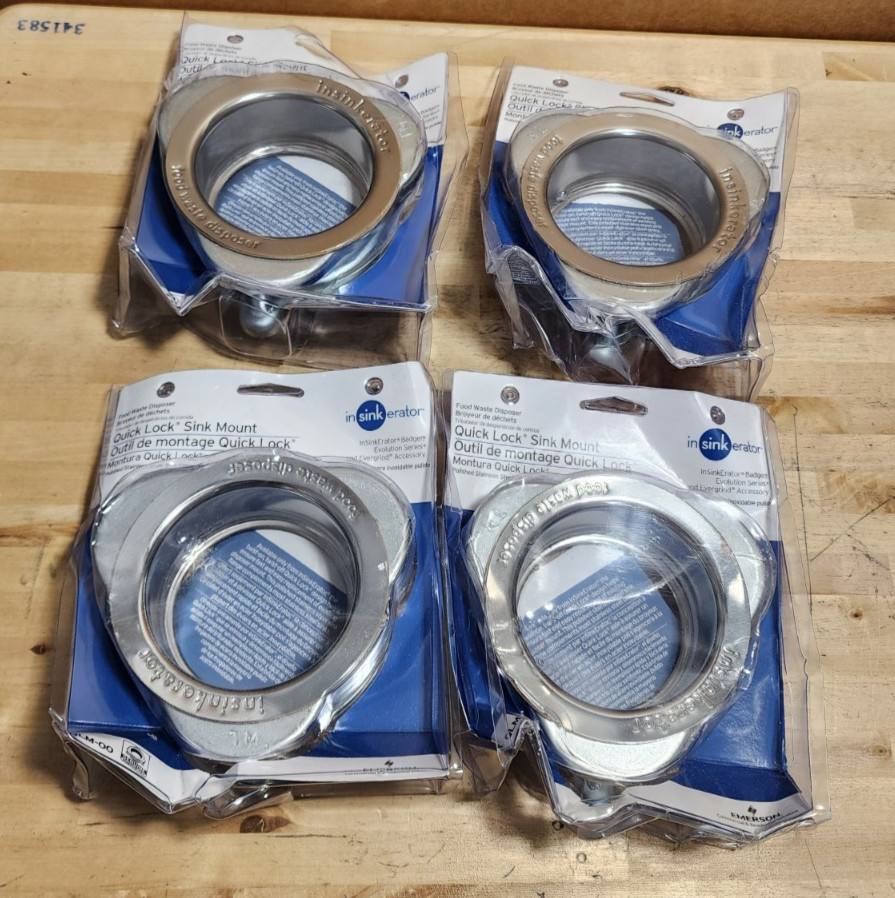 InSinkErator QLM-00 Chrome Quick Lock Sink Mount (Qty 4)