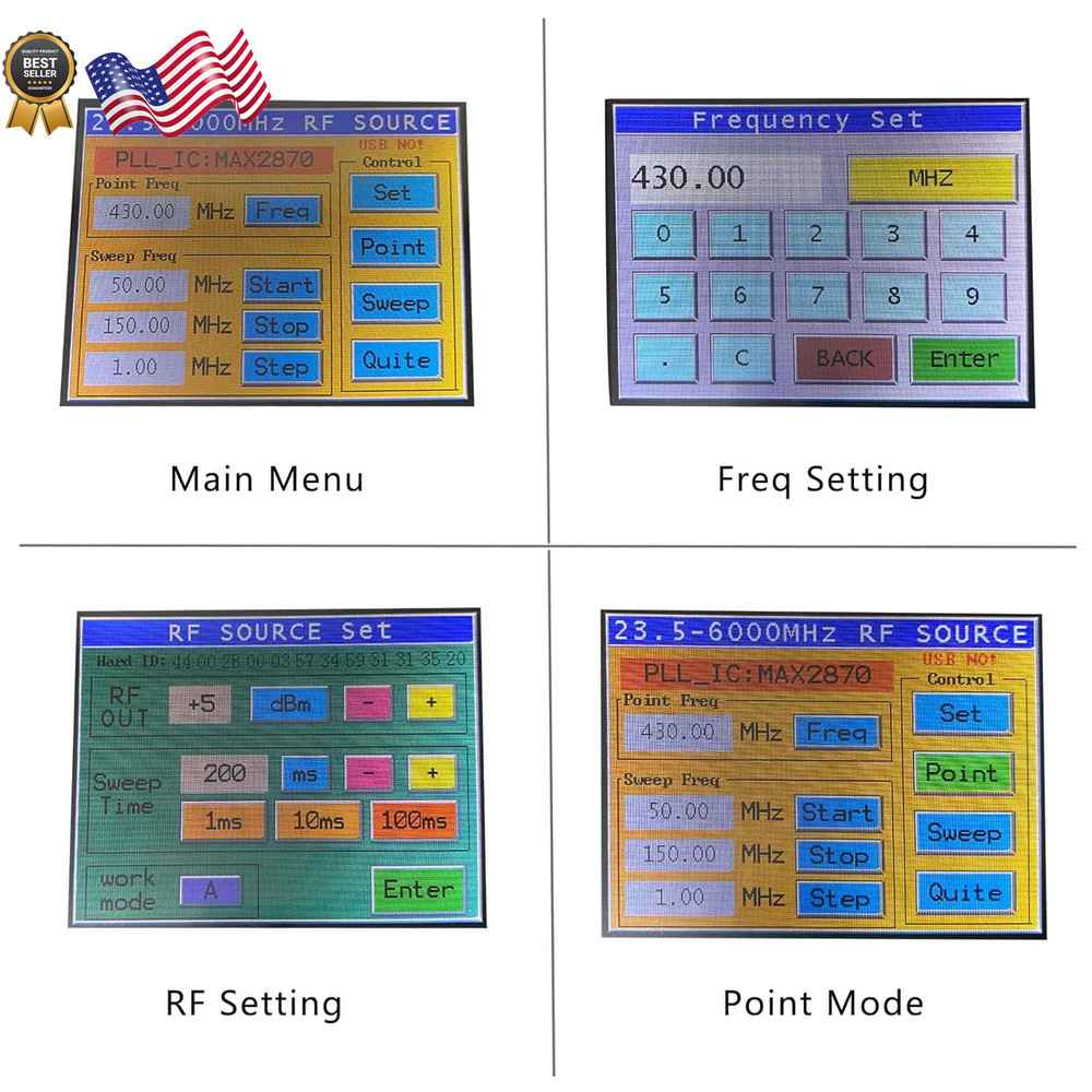 Upgraded MAX2870 Rf Signal Generator Source 23~6000Mhz High Precision Frequency