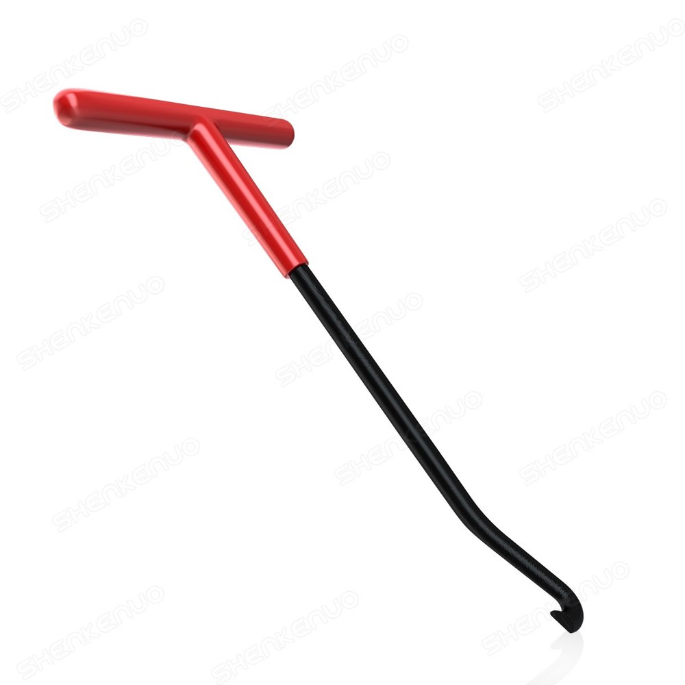 T-Shaped Exhaust Spring Puller with Rubber Grip - Essential Tool for Motorcycles