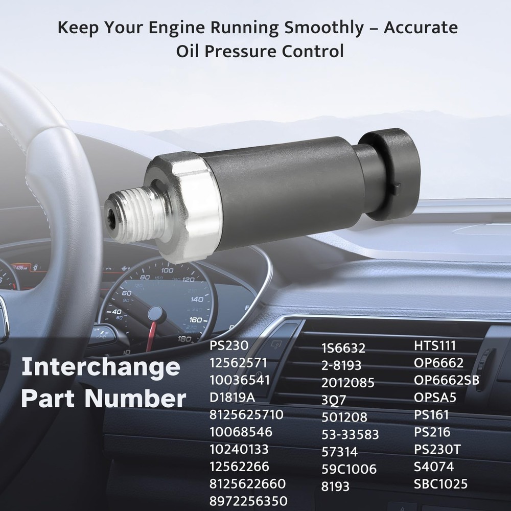 Engine Oil Pressure Sensor Sender Switch, Sending Unit fit for 1999-2005...