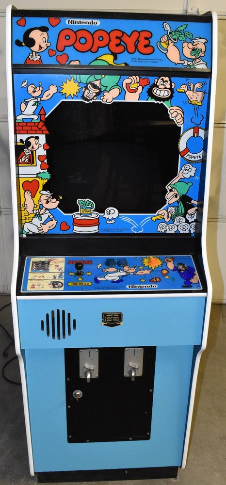 POPEYE ARCADE MACHINE by NINTENDO 1982 (Excellent) *RARE*