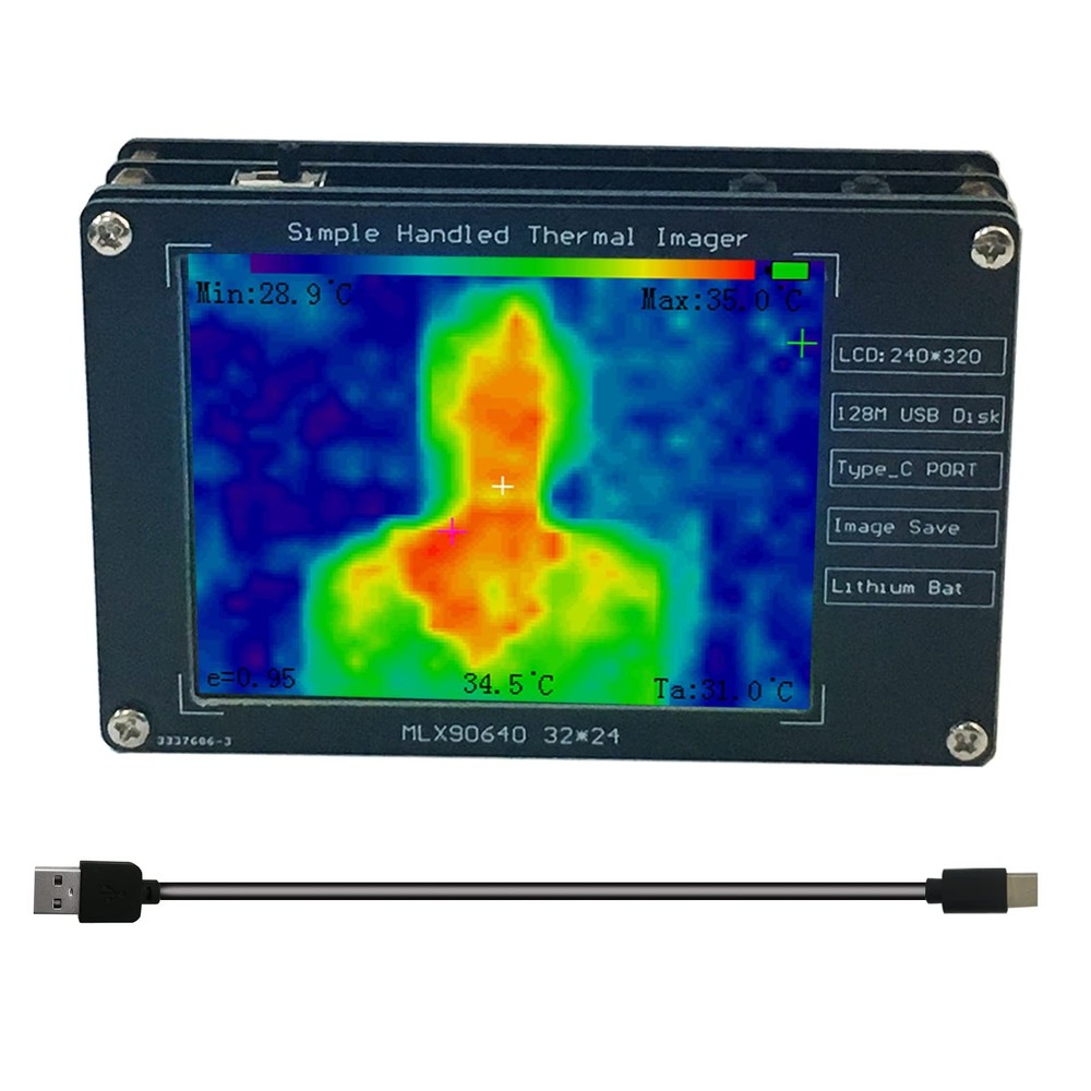 Upgraded MLX90640 Infrared Thermal Imager Portable Sensor...