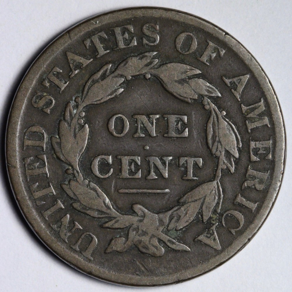 1831 Coronet Head Large Cent VF E114 YAKNM