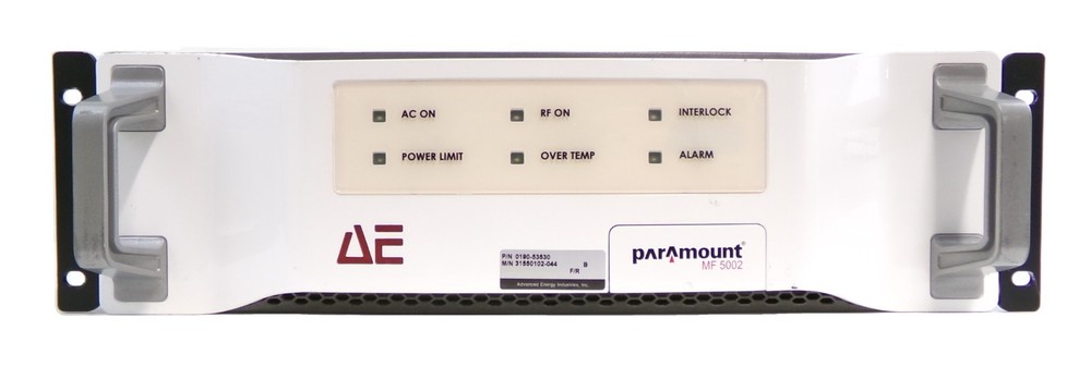 Paramount MF 5002 AE Advanced Energy 31550102-044 RF Generator Working Surplus