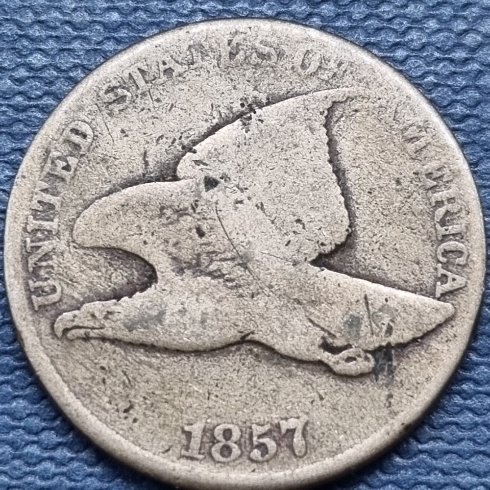 1857 Flying Eagle Cent 1c Circulated #76917