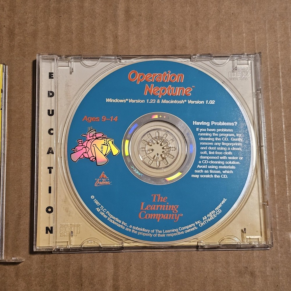 Operation Neptune Educational PC CD-ROM Bonus Disc The Learning Company