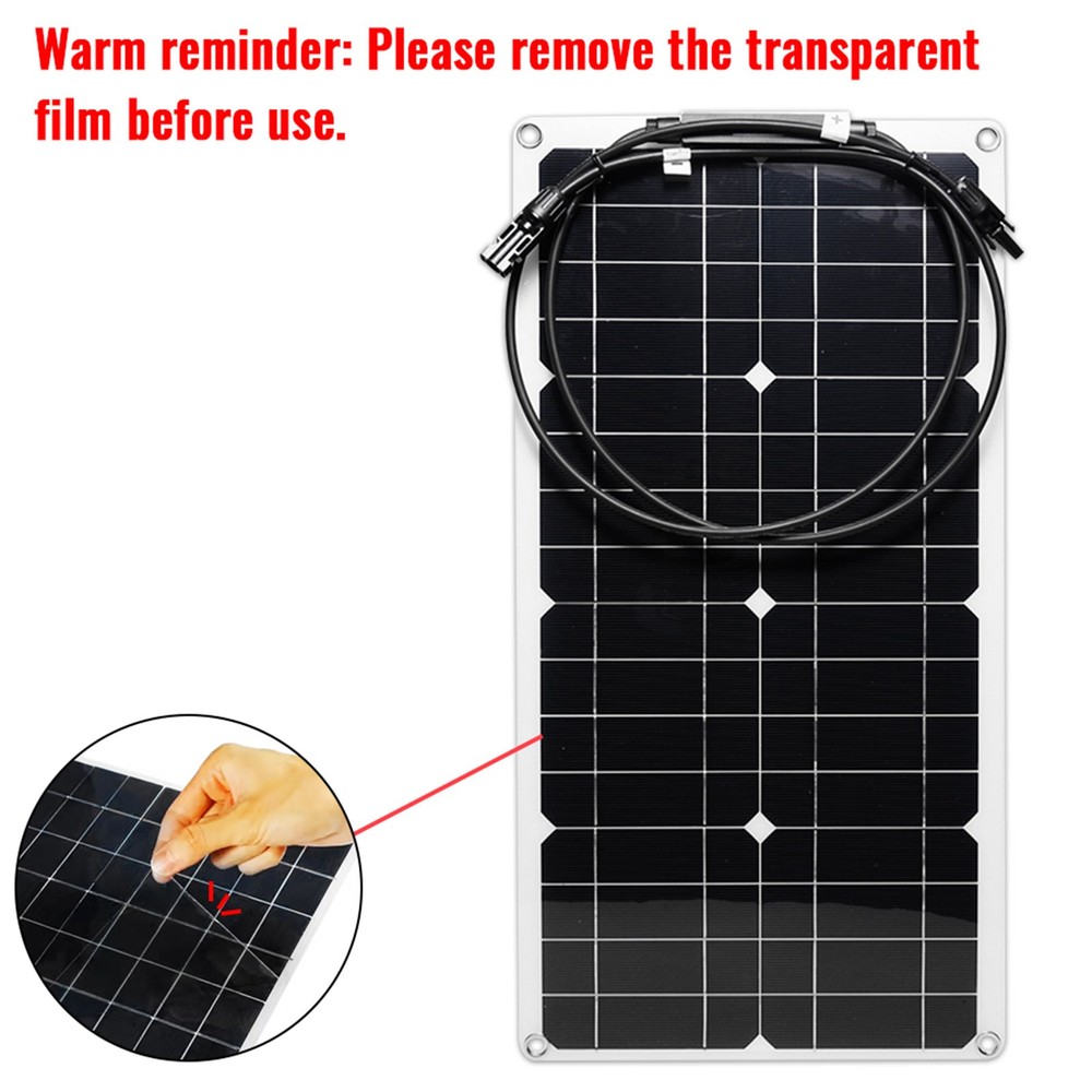 SOECOPO 6000W Solar System Kit Flexible Panel 100A Controller, 12V DC to 110V