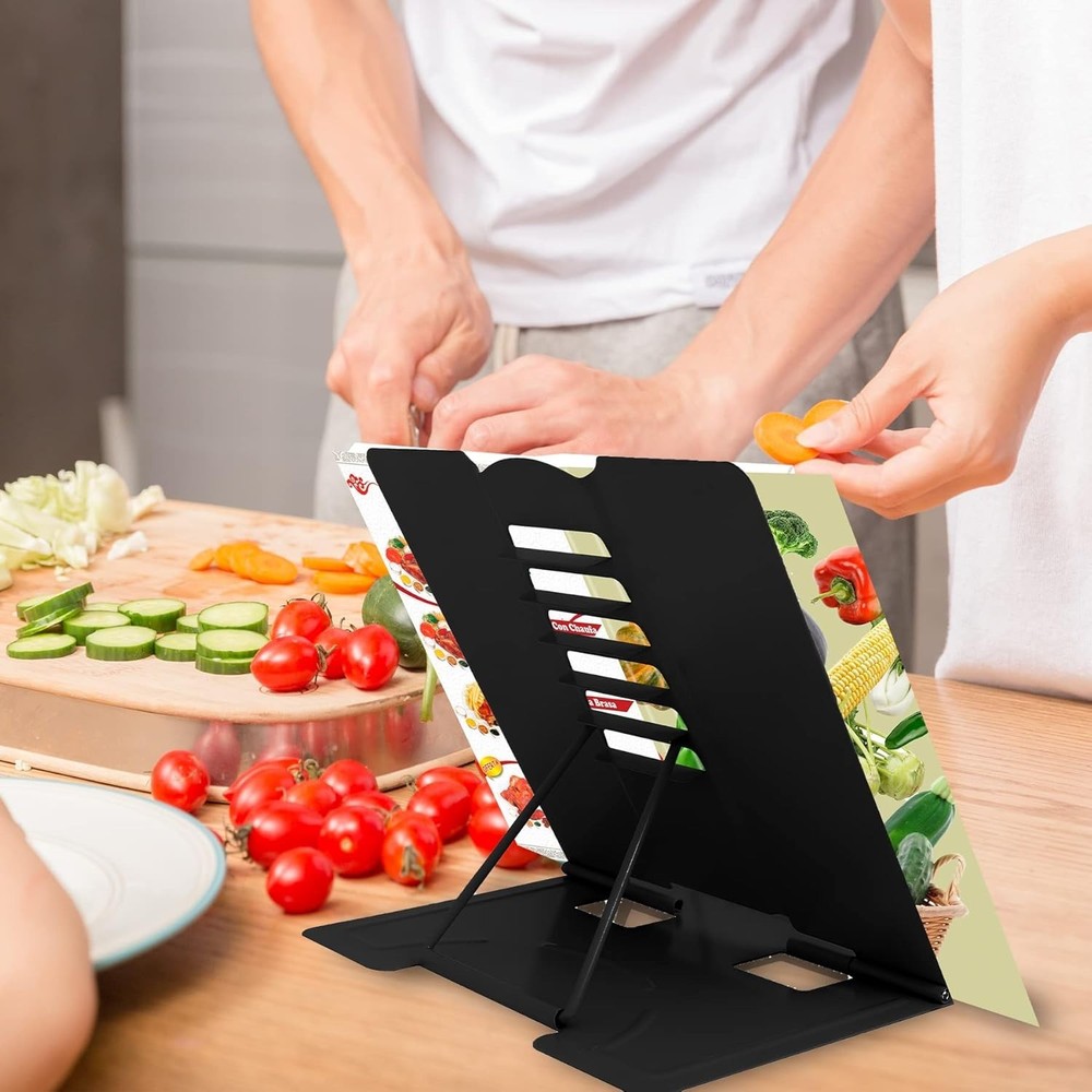 Versatile Adjustable Book Stand with Non-Slip Design - Modern Reading Aid
